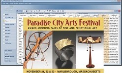 Integrated Direct Mail and Email: Paradise City Arts
