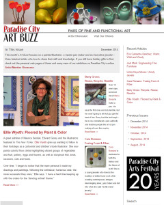 Paradise City Art Buzz Email Marketing Newsletter